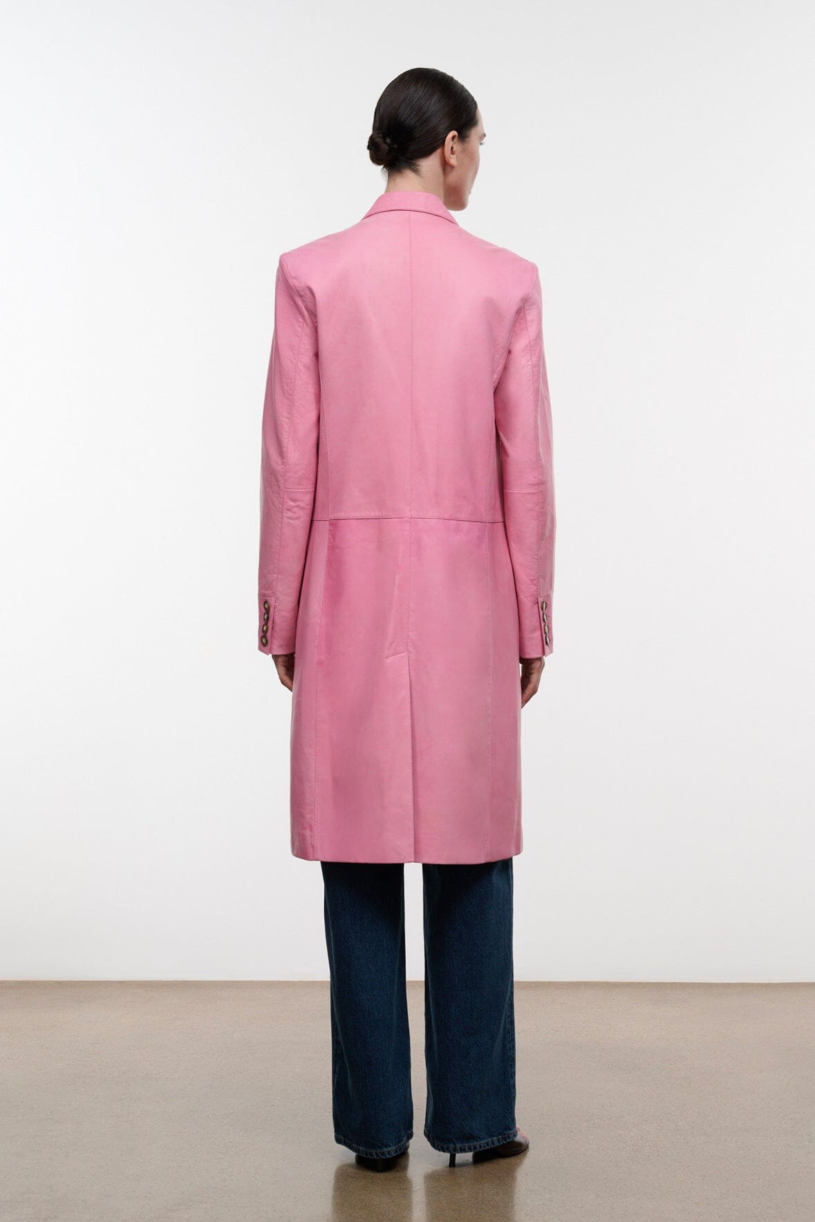 WYATT LEATHER COAT | WILD ROSE