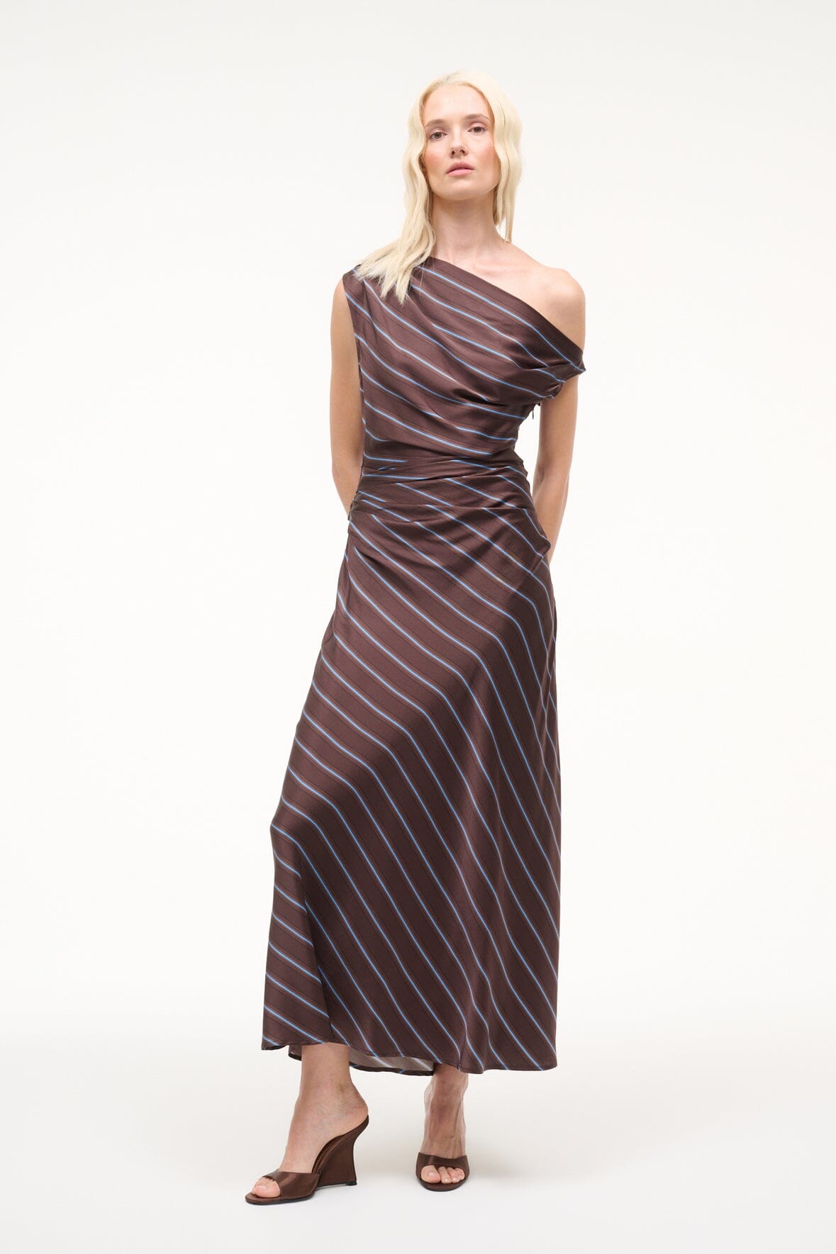 PHARE SILK DRESS | REDONDO STRIPE