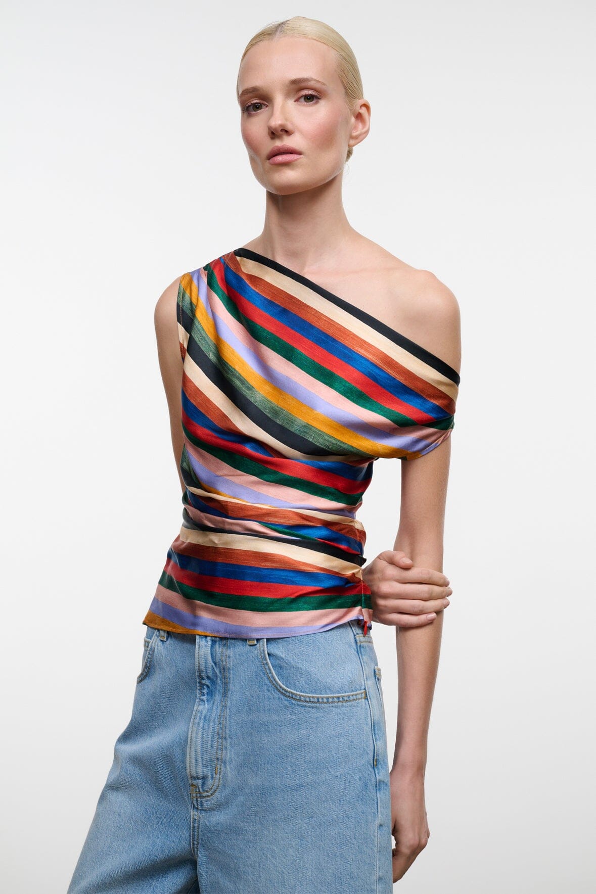 PHARE SILK TOP | ARTIST STRIPE