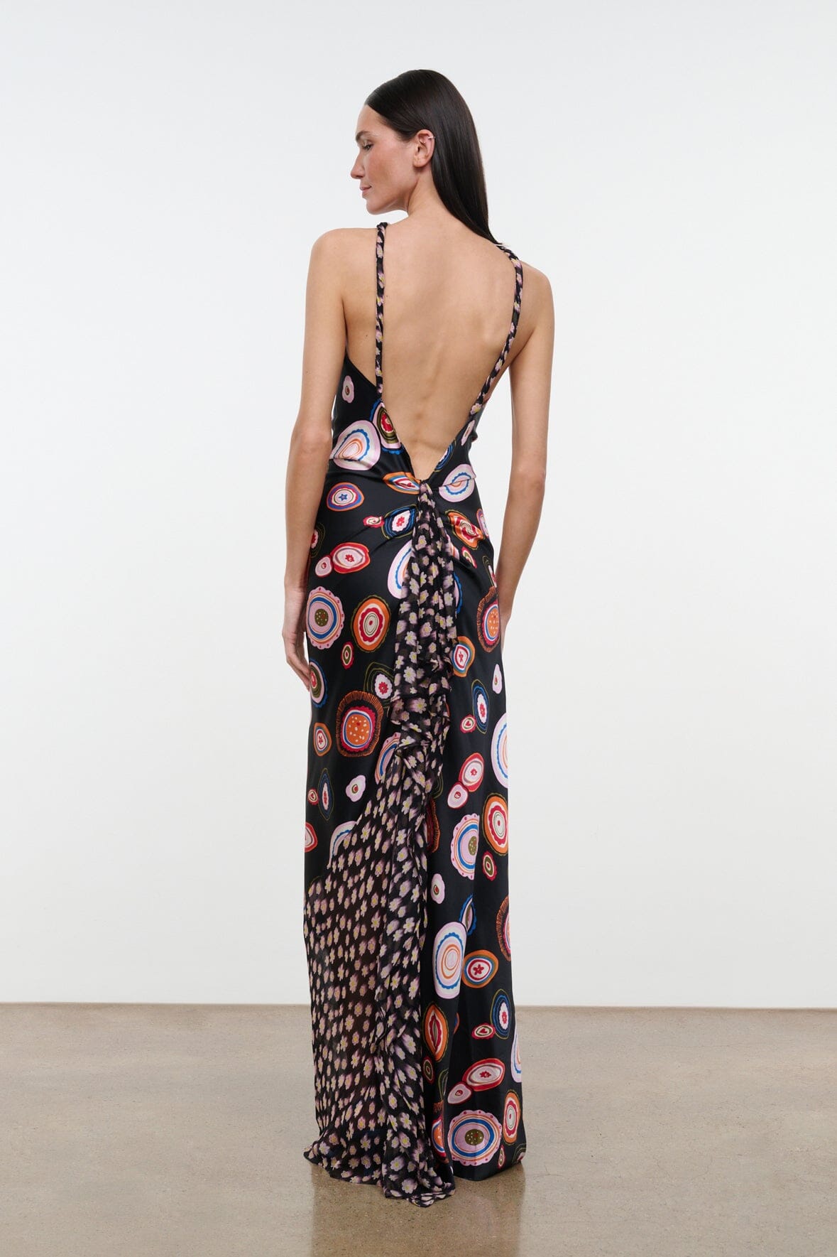CHARLI SILK DRESS | MILLEFIORE MULTI