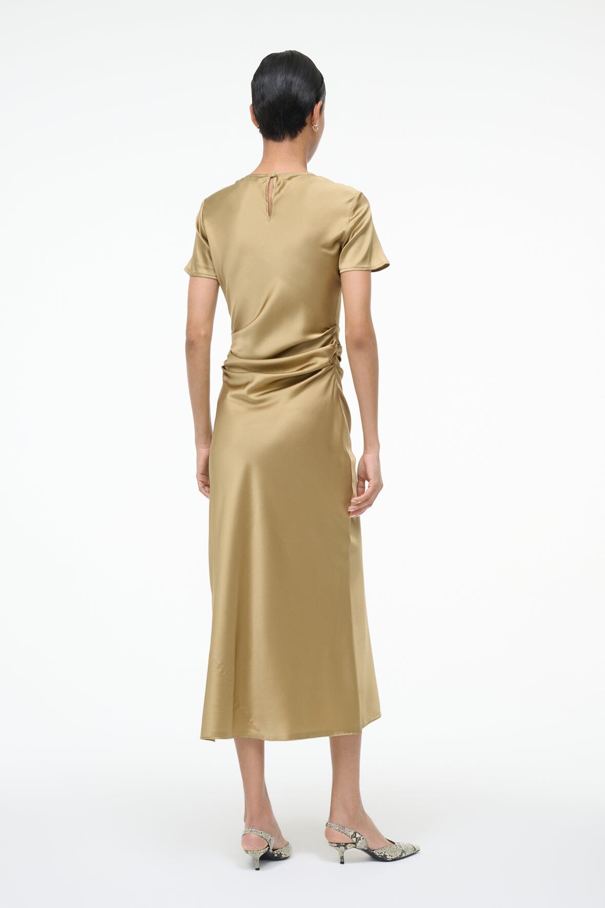 MARCEL SILK DRESS | ANTIQUE