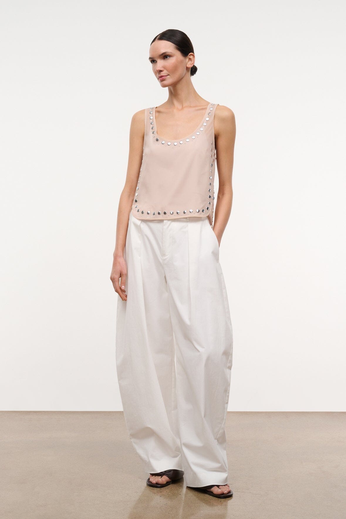 CARA TOP | FLAX STUDS