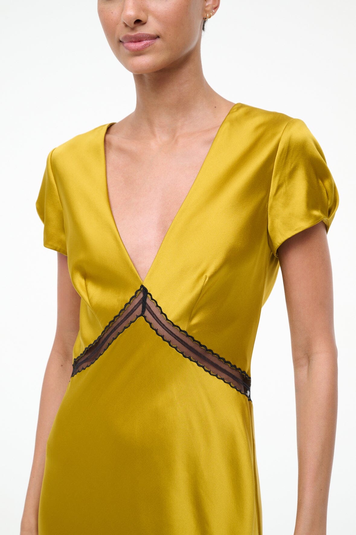 SAB SILK DRESS | TURMERIC