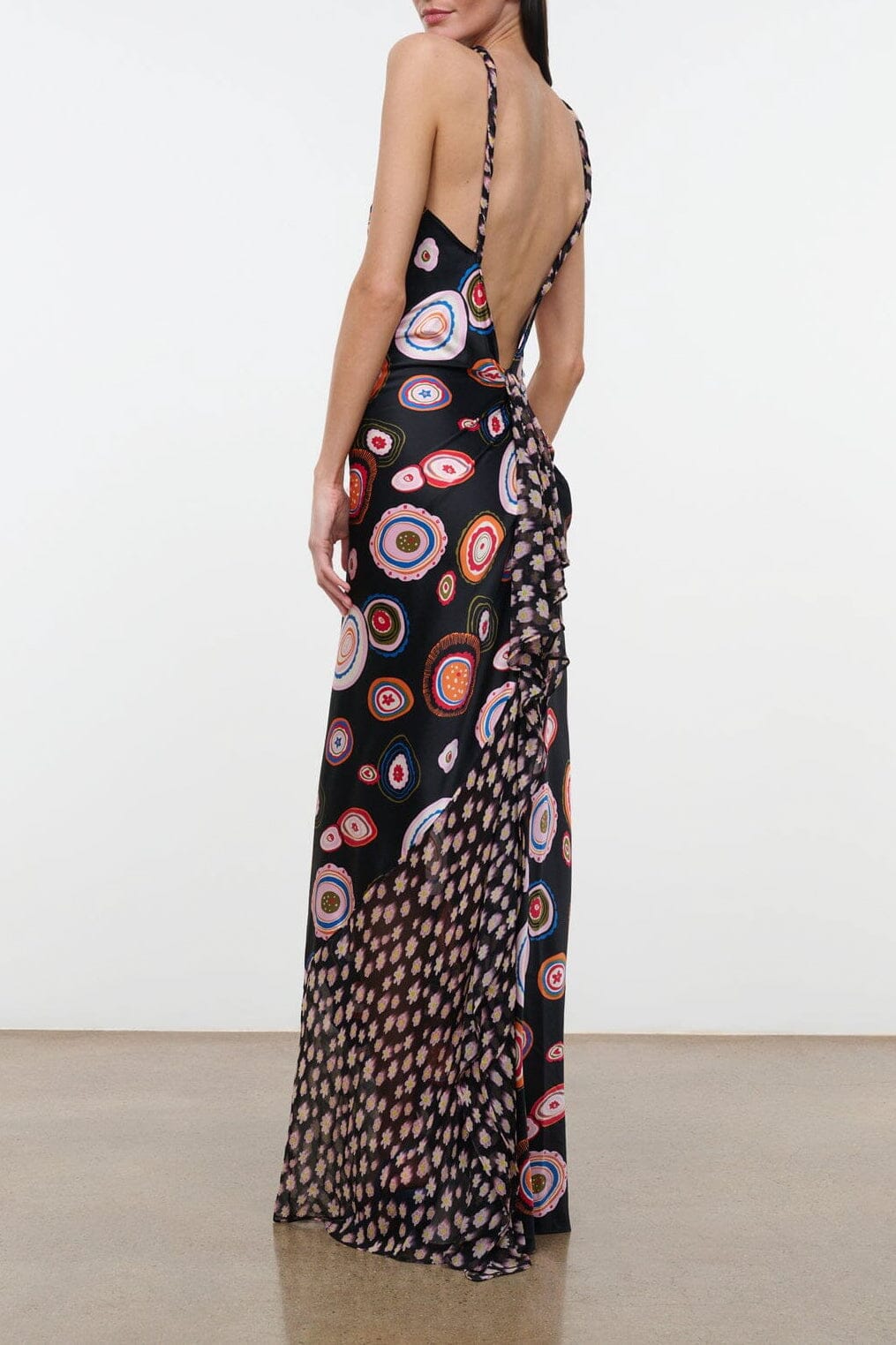 CHARLI SILK DRESS | MILLEFIORE MULTI
