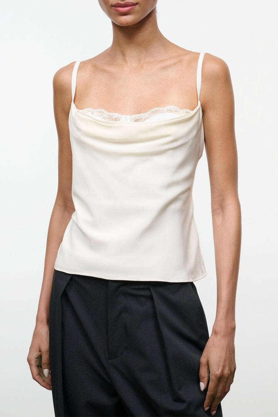 EVANGELINE TOP | IVORY SILK